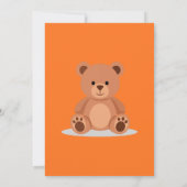 Teddy-Bär-Geschlechtsenthüllungseinladung (Rückseite)