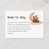 Teddy Bär geschlechtsneutrales Baby-Duschbuch Begleitkarte (Vorderseite)