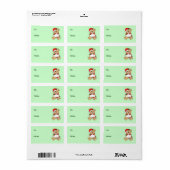 Teddy Bar Gift Stickers Adressaufkleber (Vorne)