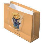 Teddy Bär Große Geschenktüte (Vorderseite Schrägansicht)
