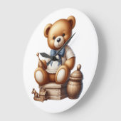 Teddy Bär Große Wanduhr (Winkel)