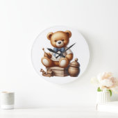 Teddy Bär Große Wanduhr (Zuhause)