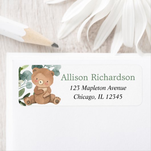 Teddy-Bär-grüne Blätter (Insitu)