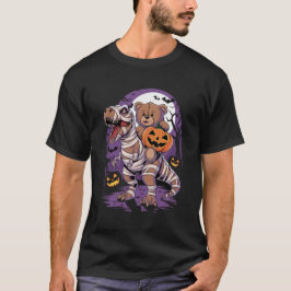 Teddy Bär Halloween Kürbis Tyrannosaurus Rex T-Shirt