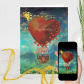 Teddy Bar Happy Birthday Card Feiertagskarte