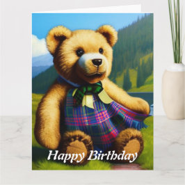 Teddy Bar Happy Birthday Card Karte