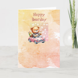 Teddy Bar Happy Birthday Grußkarte Dankeskarte