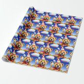 Teddy Bar Happy Geburtstag Wrapping Paper Geschenkpapier (Ungerollt)