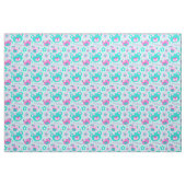 Teddy Bär hat ein rosa Aquarellmuster Stoff (Fat Quarter (45,7 x 55,9 cm))