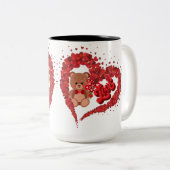 Teddy Bar Heart Tasse (VorderseiteRechts)