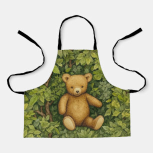 Teddy Bär im Jugendstil des Waldes Schürze