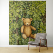 Teddy Bär im Jugendstil des Waldes Wandteppich (Beispiel)