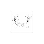 Teddy Bär in einem Hängematte Schlafen am Strand Gummistempel (Prägung)