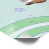 Teddy Bär in Hanbok: Drachen fliegen Poster (Ecke)