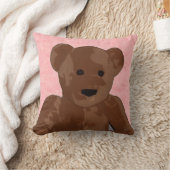 Teddy-Bär in Rosa Kissen (Decke)