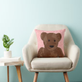 Teddy-Bär in Rosa Kissen (Stuhl )
