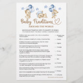 Teddy Bär Junge Dusche Baby Tradition (Vorderseite)