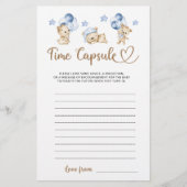 Teddy Bär Junge Dusche Time Kapsel (Vorderseite)