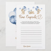 Teddy Bär Junge Dusche Time Kapsel (Vorne/Hinten)