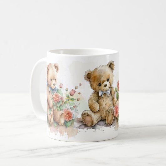 Teddy Bär Kaffeetasse (Vorderseite Links)