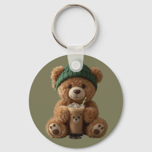 Teddy Bär Kaltgetränk Schlüsselanhänger