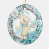 Teddy Bär Keramik Ornament (Links)