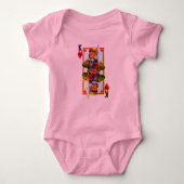 Teddy Bar King of Hearts Baby Strampler (Vorderseite)