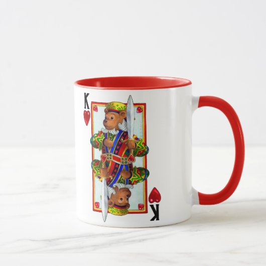 Teddy Bar King of Hearts Tasse (Rechts)