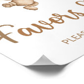 Teddy Bär können wir frühzeitig Baby Favoriten war Poster (Ecke)