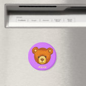 Teddy Bar Kühlschrankmagnet ~ Individuelle Name (In Situ (Geschirrspüler))