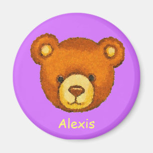 Teddy Bar Kühlschrankmagnet ~ Individuelle Name