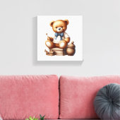 Teddy Bär Leinwanddruck (Insitu (Wohnzimmer))