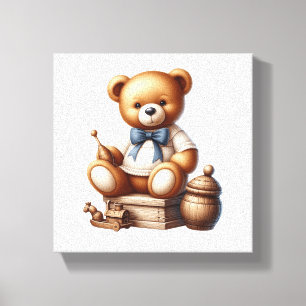 Teddy Bär Leinwanddruck
