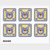 Teddy Bar Liebe Sticker (Blatt)