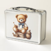 Teddy Bär Metall Brotdose (Rückseite)