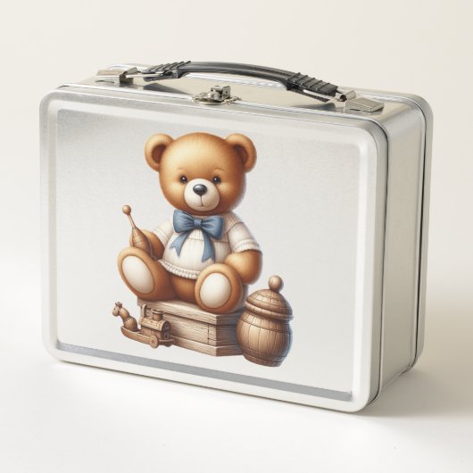 Teddy Bär Metall Brotdose (Vorderseite)