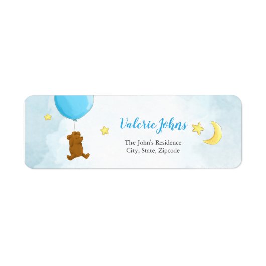 Teddy Bär mit Ballon Babydusche (Vorne)