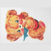 Teddy Bär mit Banjo Child's dekoupage Design Seidenpapier (Vorderseite)