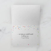 Teddy Bär mit Driftwood-Geburtstagskarte Karte (Innenseite)