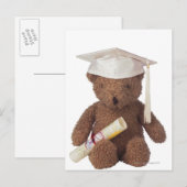 Teddy Bär mit Morast und mit Kreide Postkarte (Vorne/Hinten)