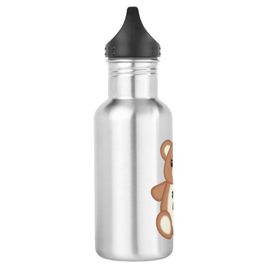 Teddy Bär Niedlich Kinder Wasserflasche mit Name (Links)