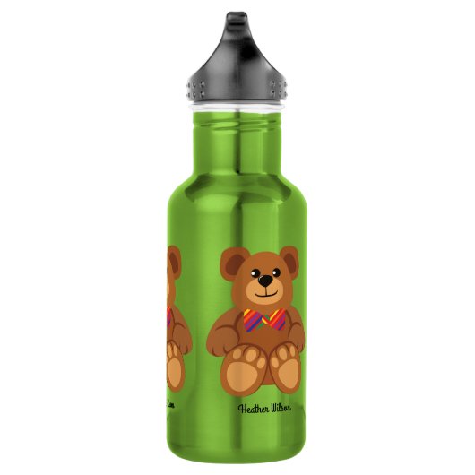Teddy Bär Niedlich Kinder Wasserflasche mit Name (Rechts)