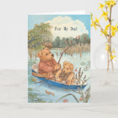 Teddy Bär Niedlicher Vater Tag für Vater Karte (Gelbe Blume)