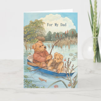 Teddy Bär Niedlicher Vater Tag für Vater Karte