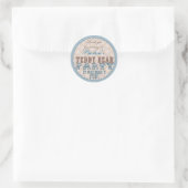Teddy Bar Party Danke Sticker - Blau (Tasche)