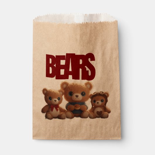 Teddy Bär PARTYTÜTE Geschenktütchen (Vorderseite)