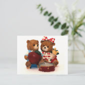 Teddy Bär Postkarte (Stehend Vorderseite)
