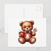 Teddy Bär Postkarte (Vorne/Hinten)