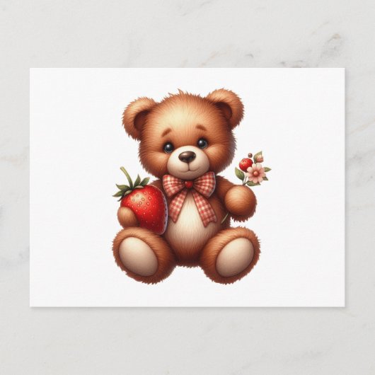 Teddy Bär Postkarte (Vorderseite)