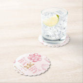 Teddy Bär Rosa Beary niedliche Babydusche Untersetzer (Vor Ort)